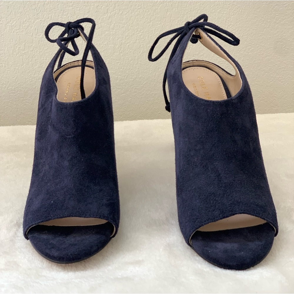 Cole Haan Emmett Bootie- Blue Suede-Size 5